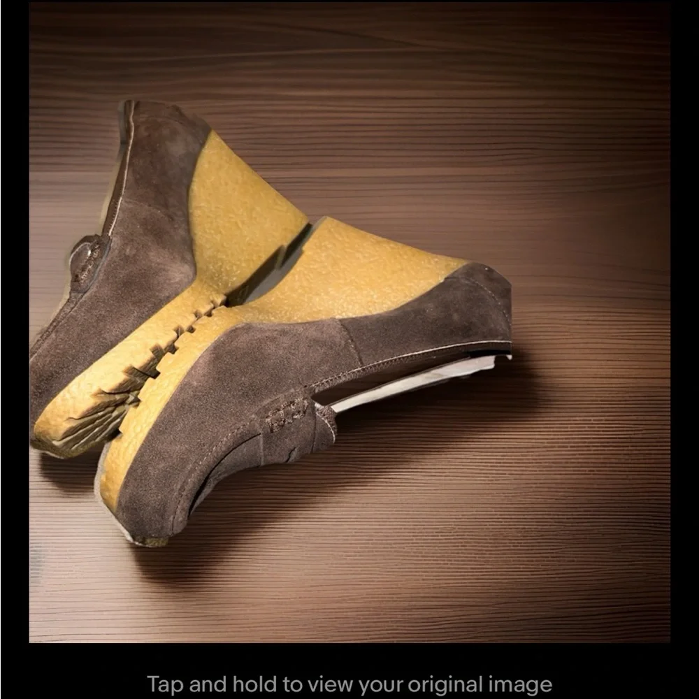 Michael Kors Rory Suede Penny Pump Wedges, women’s size 7 - Picture 5 of 8